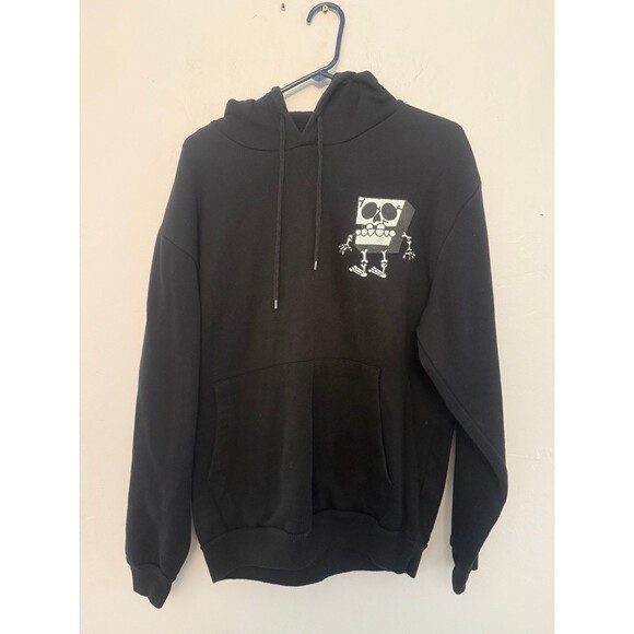Nickelodeon SpongeBob SquarePants Hoodie Mens Large Skeleton Graphic Pullover - Picture 1 of 7